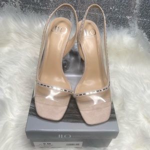 J.Lo Bejeweled Heels Size 9